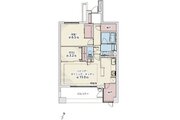 2LDK+2S+2W、専有面積65.72㎡、バルコニー面積10.72㎡、室内リノベーション実施