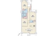 3LDK+W、専有面積83.45へ井部、バルコニー面積9.48㎡、室内リノベーション実施