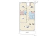 3LDK、専有面積65.49㎡、バルコニー7.86㎡、室内リノベーション実施
