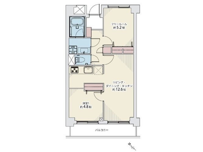 リノベーション実施!51.30㎡の1LDK+フリールームの為、実質2部屋洋室があるのとほとんど変わらない間取です! リノベーション実施!51.30㎡の1LDK+フリールームの為、実質2部屋洋室があるのとほとんど変わらない間取です!